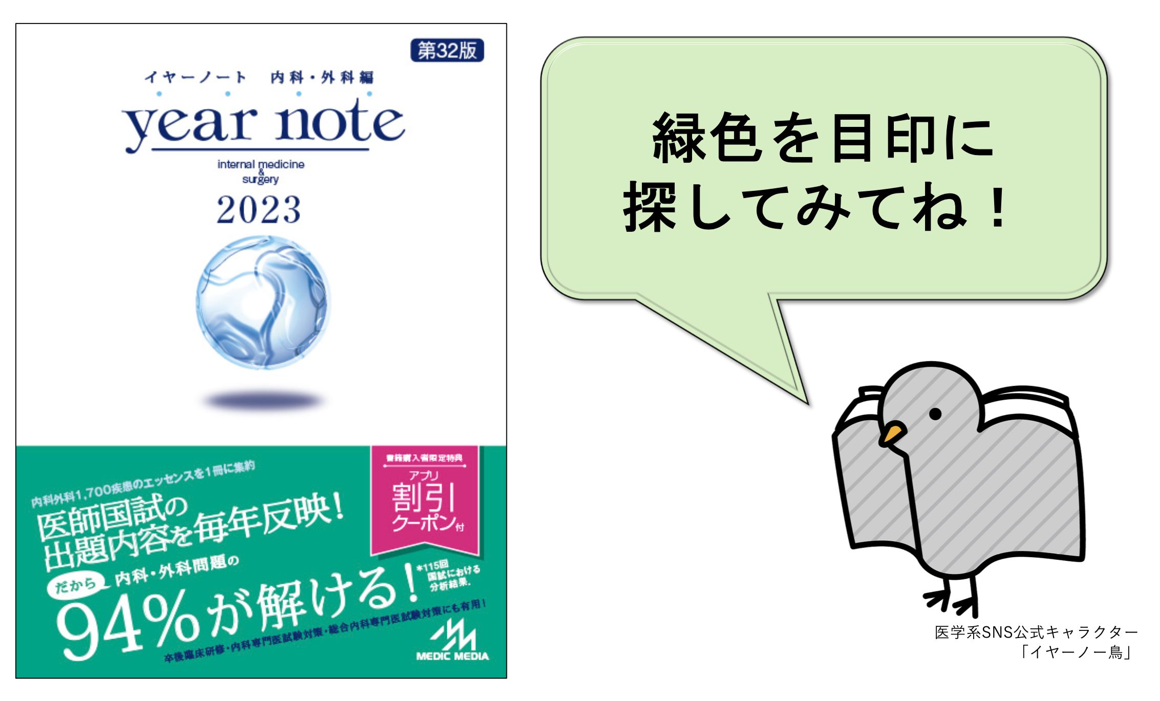 最新『イヤーノート2023』3月4日（金）発売！医学生の約9割が持っている『イヤーノート』の「青字」で国試出題傾向を把握 | INFORMA by  メディックメディア