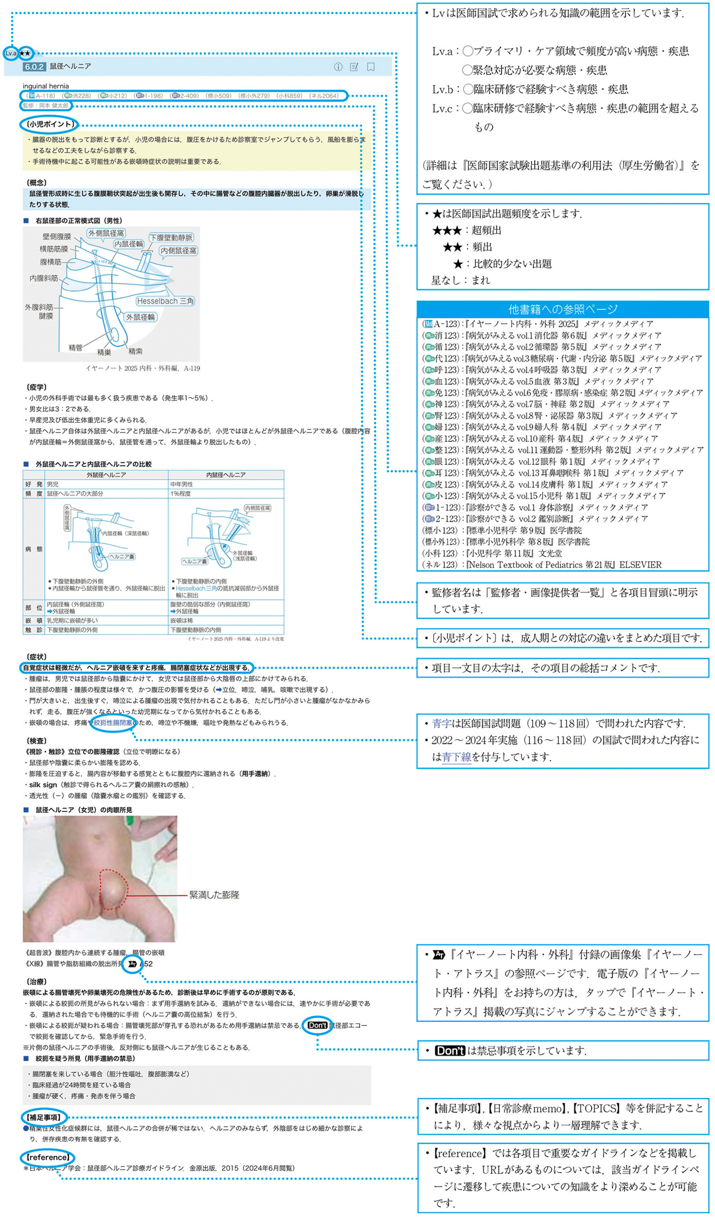 イヤーノート小児科　誌面の見方