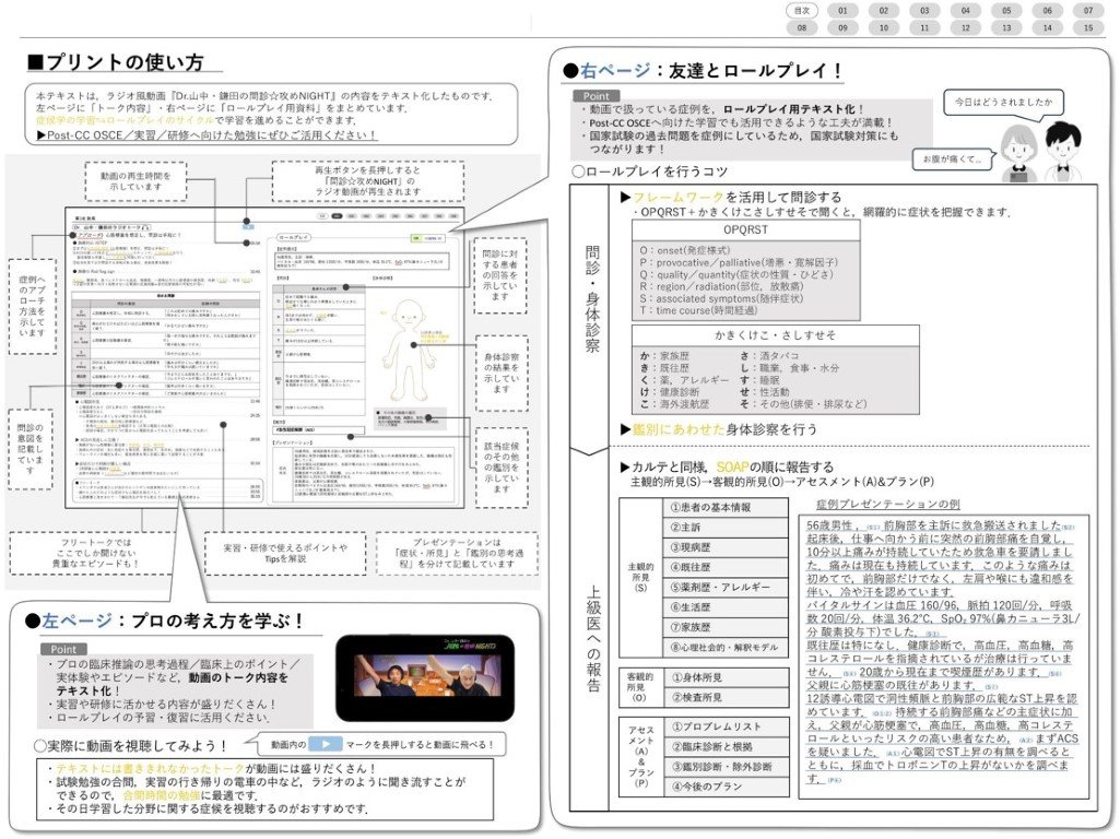 taromaruさん専用　自作生命科学要項集＋チェックリスト解答 Post-CC OSCE対策】Dr.山中・鎌田の『問診☆攻めNIGHT』[症例ロール