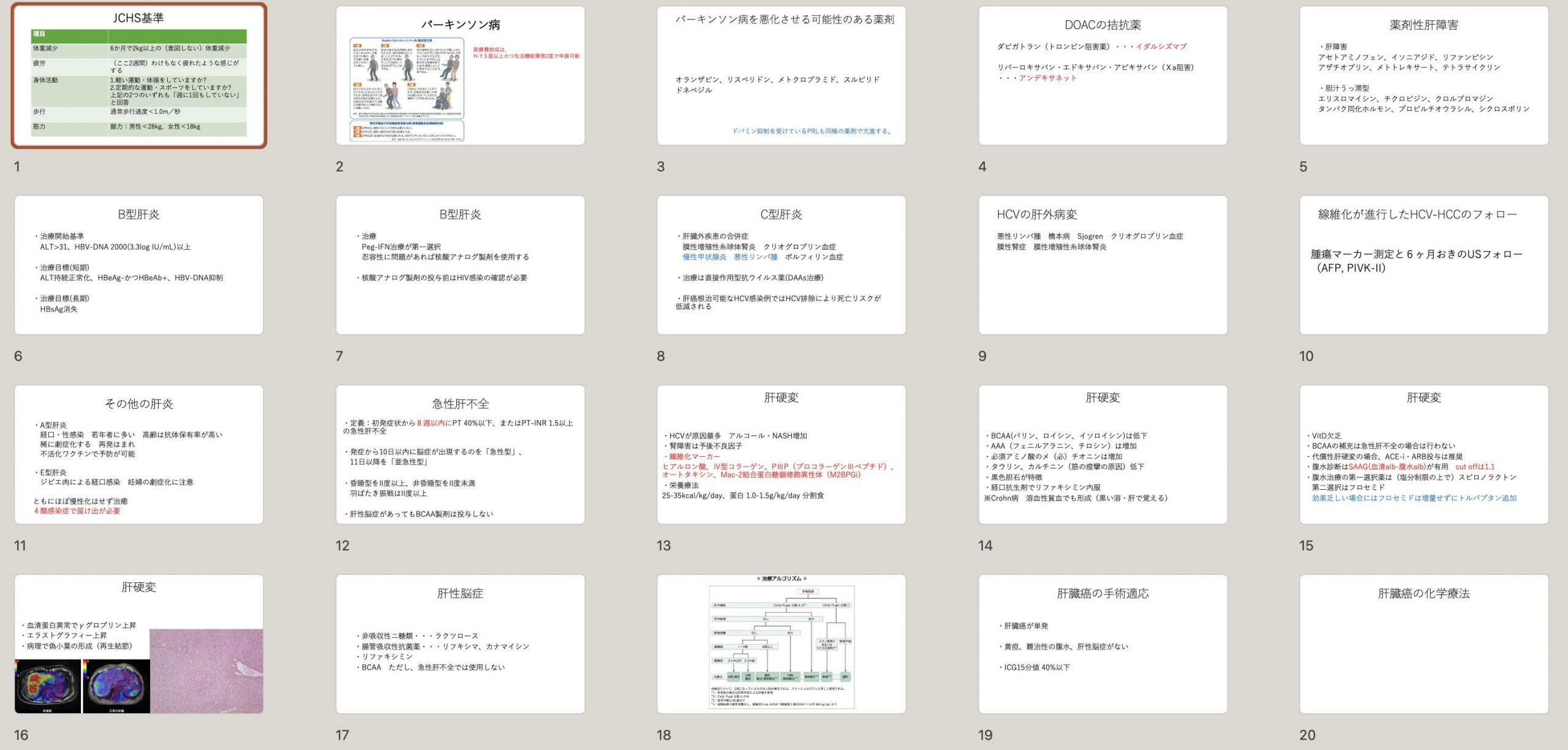 自作のスライド暗記カード